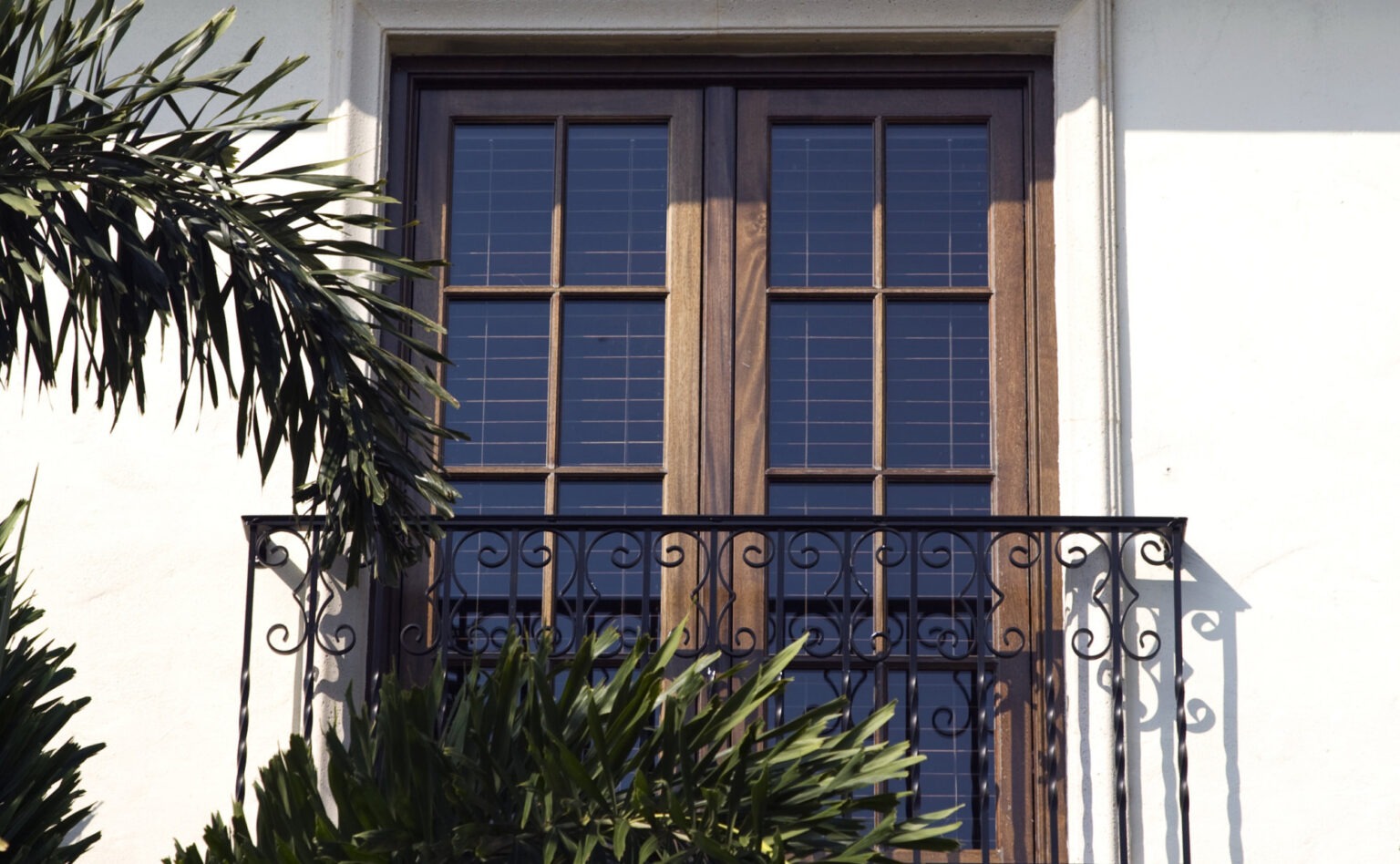 exterior view of a french style door