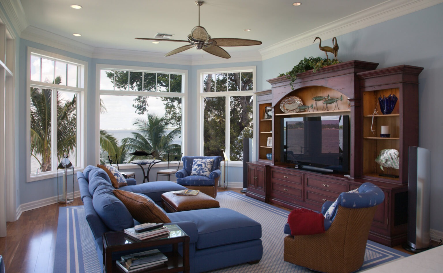 interior view of a family room